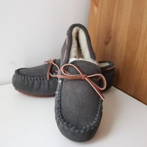 sheepskin moccasins/loafers